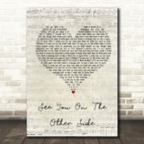 Brian Fallon See You On The Other Side Script Heart Song Lyric Quote Print