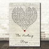 Ed Sheeran The Parting Glass Script Heart Song Lyric Quote Print