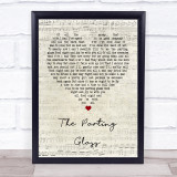 Ed Sheeran The Parting Glass Script Heart Song Lyric Quote Print