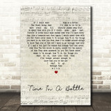 Jim Croce Time In A Bottle Script Heart Song Lyric Quote Print