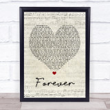Lecrae Forever Script Heart Song Lyric Quote Print