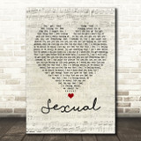 NEIKED Sexual Script Heart Song Lyric Quote Print