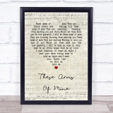 Otis Redding These Arms Of Mine Script Heart Song Lyric Quote Print