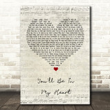 Phil Collins You'll Be In My Heart Script Heart Song Lyric Quote Print