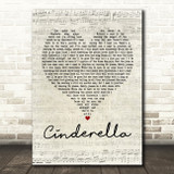 Steven Curtis Chapman Cinderella Script Heart Song Lyric Quote Print