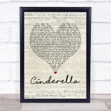 Steven Curtis Chapman Cinderella Script Heart Song Lyric Quote Print