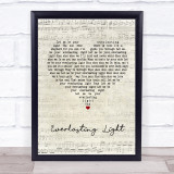The Black Keys Everlasting Light Script Heart Song Lyric Quote Print