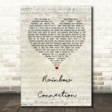 The Muppets Rainbow Connection Script Heart Song Lyric Quote Print