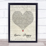 Underworld Born Slippy Script Heart Song Lyric Quote Print