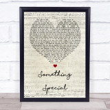 Usher Something Special Script Heart Song Lyric Quote Print