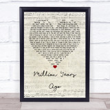Adele Million Years Ago Script Heart Quote Song Lyric Print