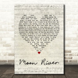 Andy Williams Moon River Script Heart Quote Song Lyric Print