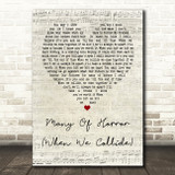 Biffy Clyro Many Of Horror (When We Collide) Script Heart Quote Song Lyric Print