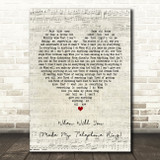 Deacon Blue When Will You (Make My Telephone Ring) Script Heart Song Lyric Print