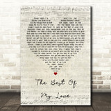 Eagles The Best Of My Love Script Heart Quote Song Lyric Print