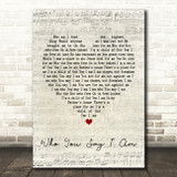 Hillsong Worship Who You Say I Am Script Heart Quote Song Lyric Print