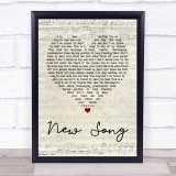 Howard Jones New Song Script Heart Quote Song Lyric Print