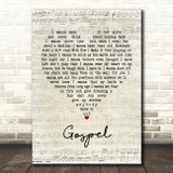 John Moreland Gospel Script Heart Quote Song Lyric Print