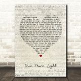 Linkin Park One More Light Script Heart Quote Song Lyric Print