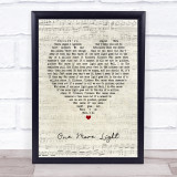 Linkin Park One More Light Script Heart Quote Song Lyric Print