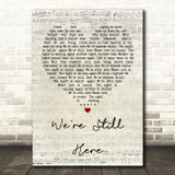 Steve Perry We're Still Here Script Heart Song Lyric Print
