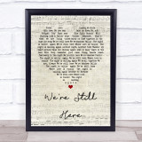 Steve Perry We're Still Here Script Heart Song Lyric Print