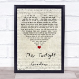 The Cure This Twilight Garden Script Heart Quote Song Lyric Print