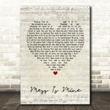 Vance Joy Mess Is Mine Script Heart Quote Song Lyric Print