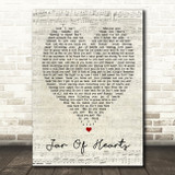 Jar Of Hearts Christina Perri Script Heart Quote Song Lyric Print
