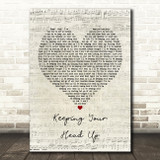 Birdy Keeping Your Head Up Script Heart Song Lyric Print