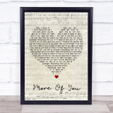 Chris Stapleton More Of You Script Heart Song Lyric Print