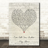 Frank Sinatra I've Got You Under My Skin Script Heart Song Lyric Print