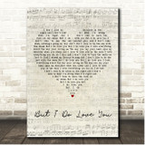 LeAnn Rimes But I Do Love You Script Heart Song Lyric Print