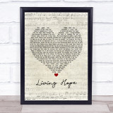 Phil Wickham Living Hope Script Heart Song Lyric Print