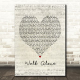 Rudimental feat Tom Walker Walk Alone Script Heart Song Lyric Print