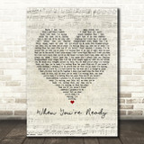 Shawn Mendes When You're Ready Script Heart Song Lyric Print