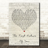 The Lotus Eaters The First Picture Of You Script Heart Song Lyric Print