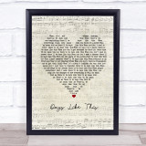 Van Morrison Days Like This Script Heart Song Lyric Print