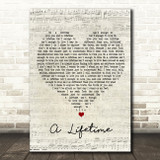 Ziggy Marley A Lifetime Script Heart Song Lyric Print