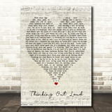 Thinking Out Loud Ed Sheeran Script Heart Quote Song Lyric Print
