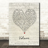Dean Martin Volare Script Heart Song Lyric Print