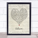 Dean Martin Volare Script Heart Song Lyric Print