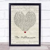 Dr. Hook The Millionaire Script Heart Song Lyric Print