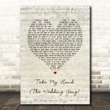 Emily Hackett & Will Anderson Take My Hand The Script Heart Lyric Print