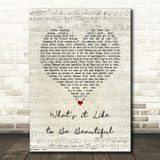 Lena Fiagbe What's it Like to Be Beautiful Script Heart Song Lyric Print