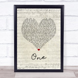 Lewis Capaldi One Script Heart Song Lyric Print