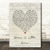 The Beautiful South Dream A Little Dream Script Heart Song Lyric Print