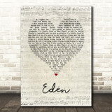 The Script Eden Script Heart Song Lyric Print