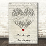 The Stone Roses She Bangs The Drums Script Heart Song Lyric Print