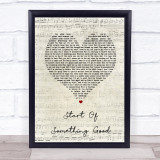 Daughtry Start Of Something Good Script Heart Song Lyric Quote Print
